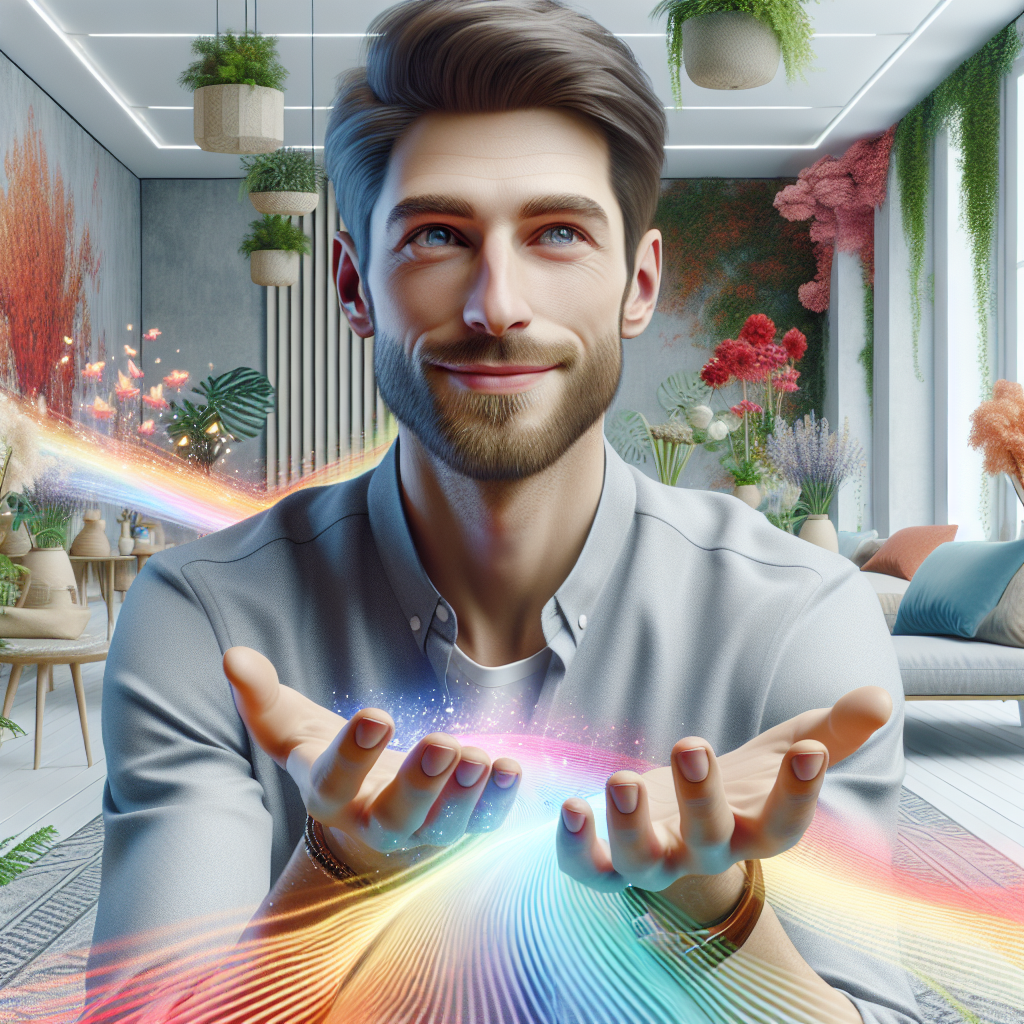 Regenbogen-Farbverlauf-Meditation: Das leuchtende Spiel der Emotionen