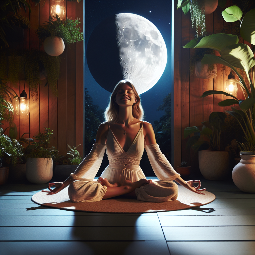 Moonlight dance ritual: The silver dance of the sky